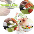 SKEMIX Kitchen Food Scissors, Food Cutter Chopper Clever Stainless Steel Knife with Cutting Board by DailySale