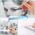 Sketch Drawing Tools Blending Stumps Set Sandpaper Pencil Sharpeners Erasers Bag by DailySale