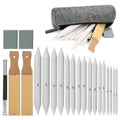Sketch Drawing Tools Blending Stumps Set Sandpaper Pencil Sharpeners Erasers Bag by DailySale