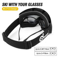 Ski Goggles Double Lens Anti-Fog Winter Windproof by DailySale