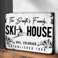 Ski House Sign by Tailored Canvases