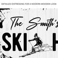 Ski House Sign by Tailored Canvases