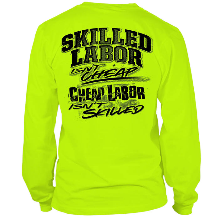 Skilled Labor - Long Sleeve Hi-Vis T-Shirt by Armed American Supply