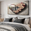 Skull and Flowers Wall Art IX by Tailored Canvases