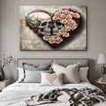 Skull and Flowers Wall Art IX by Tailored Canvases