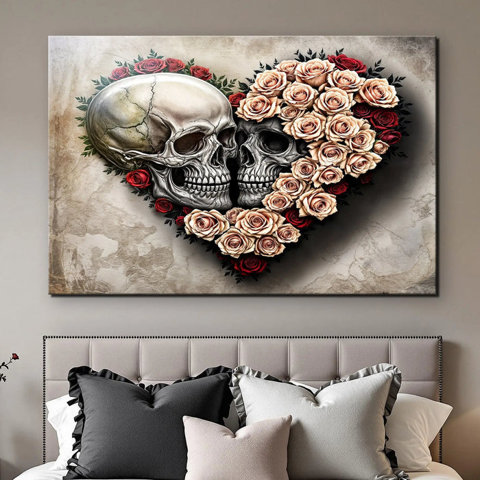 Skull and Flowers Wall Art IX by Tailored Canvases