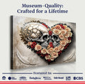 Skull and Flowers Wall Art VII by Tailored Canvases