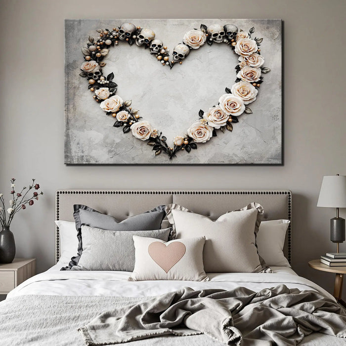 Skull and Flowers Wall Art XI by Tailored Canvases