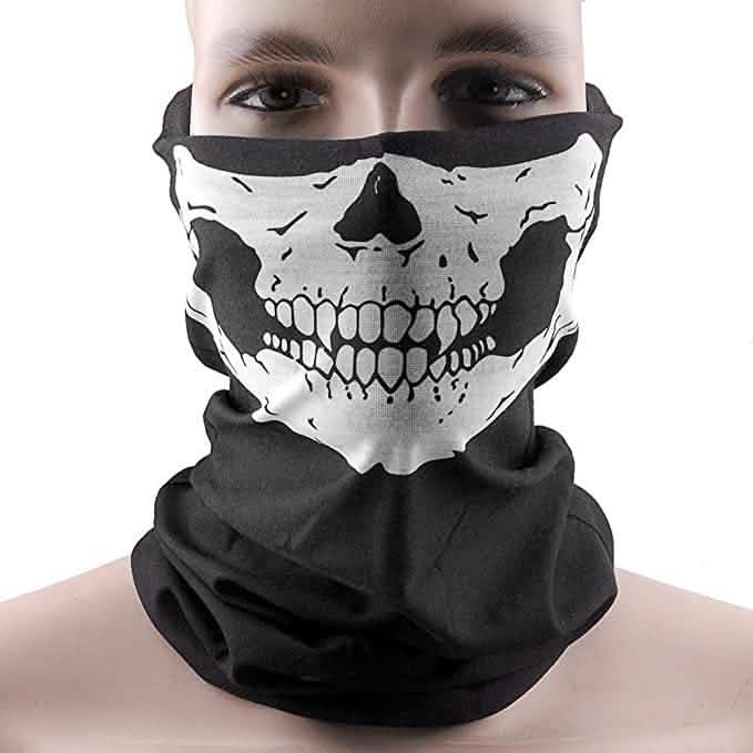Skull Face Bandana Mask and Neck Gaiter by DailySale