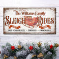 Sleigh Rides Christmas Sign V by Tailored Canvases