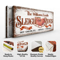 Sleigh Rides Christmas Sign V by Tailored Canvases