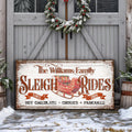 Sleigh Rides Christmas Sign V by Tailored Canvases