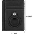 Slim Genuine Leather Wallet Case - Apple AirTag by Zerodamage Sahara Case LLC