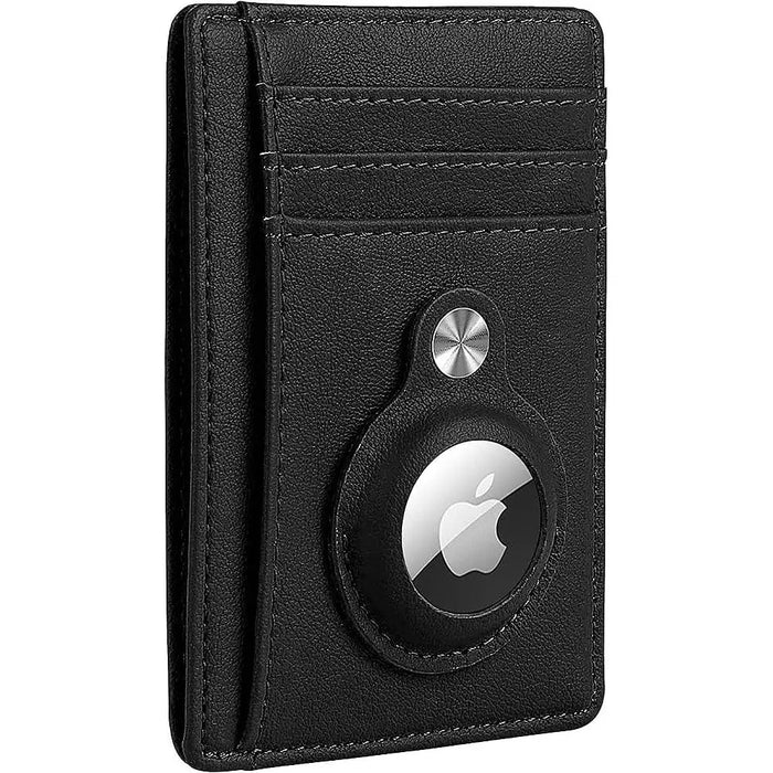 Slim Genuine Leather Wallet Case - Apple AirTag by Zerodamage Sahara Case LLC