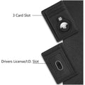 Slim Genuine Leather Wallet Case - Apple AirTag by Zerodamage Sahara Case LLC