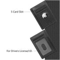 Slim Leather Carbon Style Wallet Case - Apple AirTag by Zerodamage Sahara Case LLC