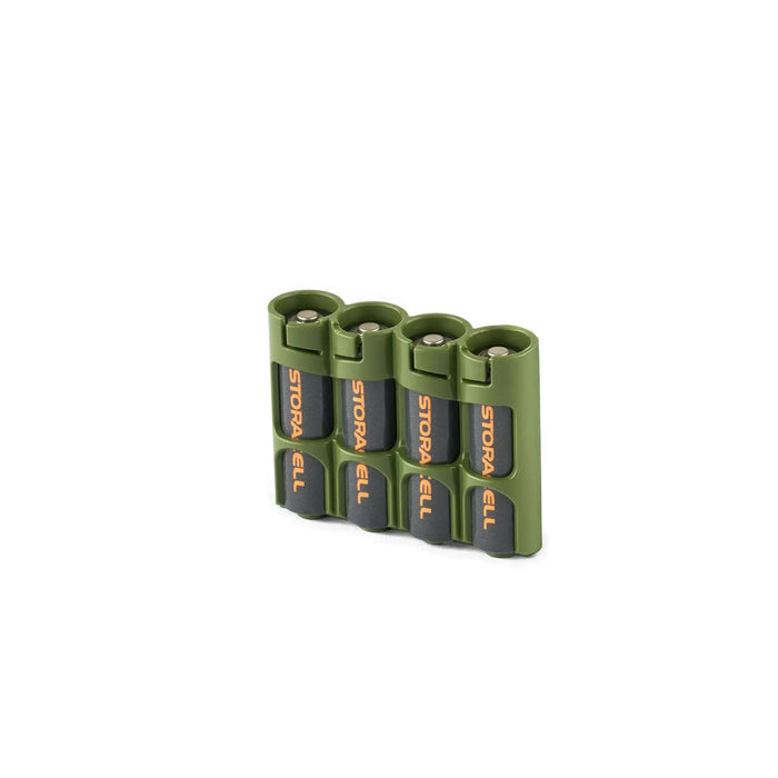 Slim Line AA 4 Pack (Military Green) by Storacell