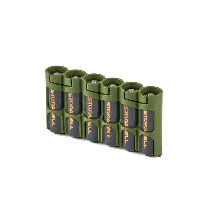 Slim Line AA 6 Pack (Military Green) by Storacell