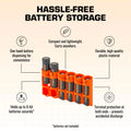 Slim Line AA 6 Pack (Orange) by Storacell