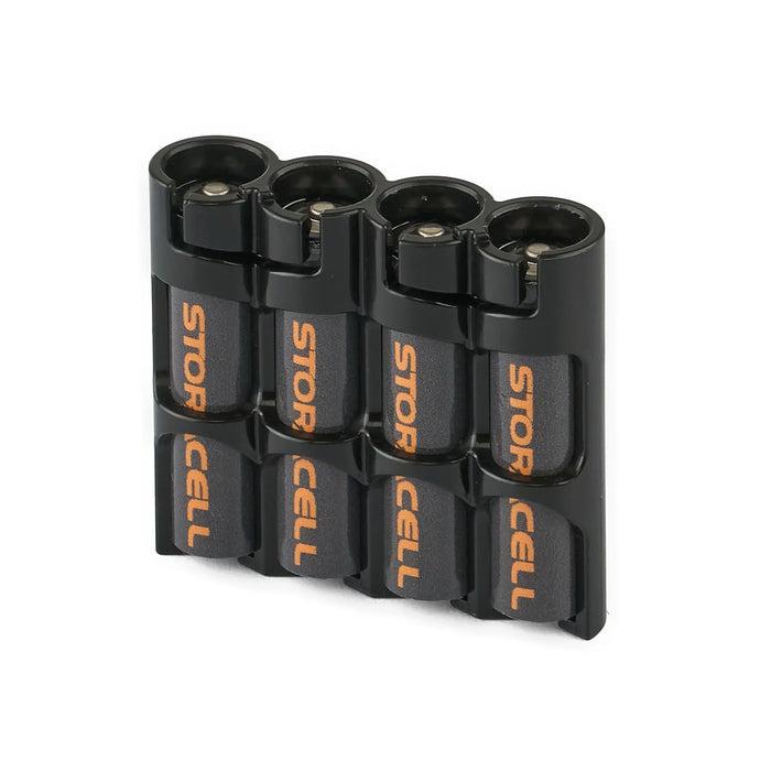 Slim Line AAA 4 Pack (Tuxedo Black) by Storacell