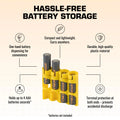 Slim Line AAA 4 Pack (Yellow) by Storacell