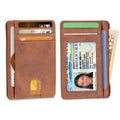 Slim Minimalist Front Pocket RFID Blocking Leather Wallets for Men Women by DailySale