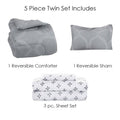 Sloane Street Ogee Bed in a Bag with Solid Reverse Comforter by DailySale