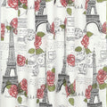 2-Piece Set: Sloane Street Paris Rose Eiffel Tower Window Curtain Panel Pair by DailySale