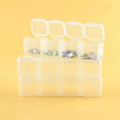 Small 28 Grids Diamond Box Clear Plastic Jewelry Craft Storage Container by DailySale