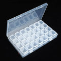 Small 28 Grids Diamond Box Clear Plastic Jewelry Craft Storage Container by DailySale