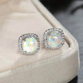 Small Exquisite Square Zirconia Earrings by DailySale