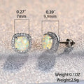 Small Exquisite Square Zirconia Earrings by DailySale