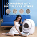 Smart Automatic Litter Box, Self -Cleaning Cat Litter Box for Multiple Cats by DailySale