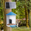 Smart Bird Feeder with Solar Powered Camera 1080P HD AI Identify PIR by DailySale