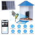 Smart Bird Feeder with Solar Powered Camera 1080P HD AI Identify PIR by DailySale