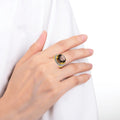 Smokey Quartz Statement Ring by Fine Color Jewels