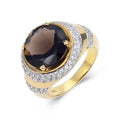 Smokey Quartz Statement Ring by Fine Color Jewels