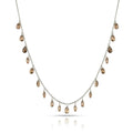 Smoky Quartz Layered Necklace by Fine Color Jewels