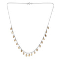 Smoky Quartz Layered Necklace by Fine Color Jewels