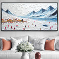 Snow Mountain Abstract Wall Art II by Tailored Canvases