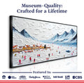 Snow Mountain Abstract Wall Art II by Tailored Canvases