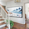 Snow Mountain Abstract Wall Art II by Tailored Canvases
