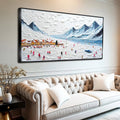 Snow Mountain Abstract Wall Art II by Tailored Canvases