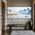 Snow Mountain Abstract Wall Art II by Tailored Canvases