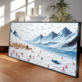 Snow Mountain Abstract Wall Art II by Tailored Canvases