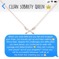 Sobriety Celebration Double Intersecting Arrows Necklace by Dear Ava