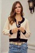 Soft Button Down Sweater Cardigan by Boutique 23