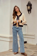 Soft Button Down Sweater Cardigan by Boutique 23