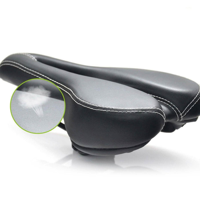 Soft Leather Hollow Bicycle Saddle Seat by DailySale