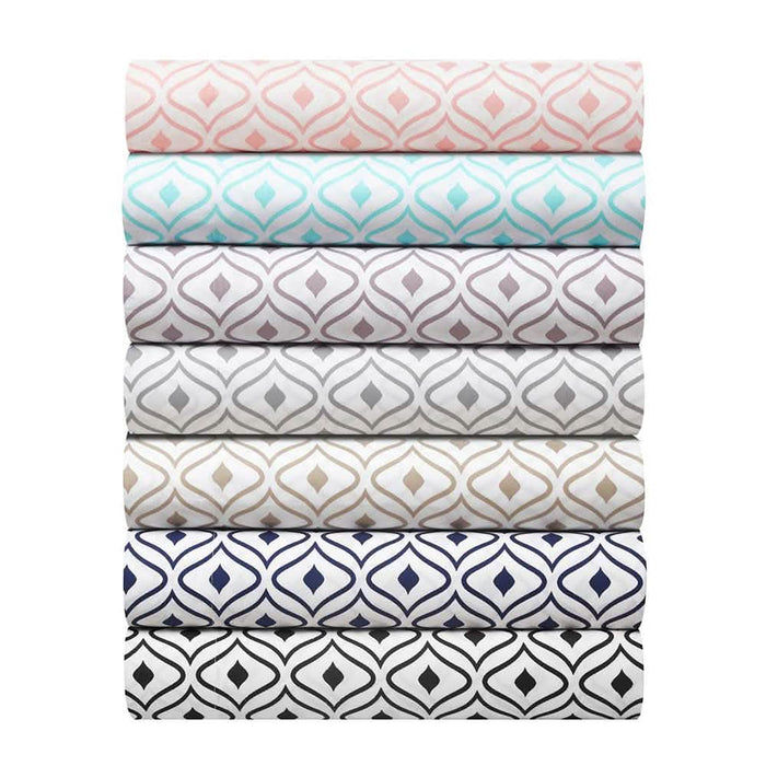 Soft Two-Tone Diamond Print Deep Pocket Sheet Sets by DailySale